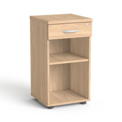 Skri�a, vo v��ke stola, so z�suvkou, otvoren� police, MAYAH "Freedom SV-14",  dub