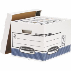 Archvny kontajner, kartnov, tandardn, "BANKERS BOX SYSTEM by FELLOWES", modr