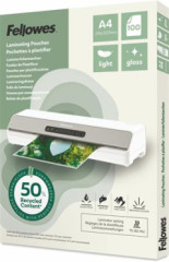 Laminovacia f�lia, 80 mikr., A4, leskl�, 100 ks, FELLOWES "Light"