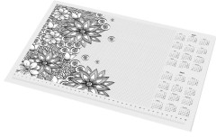 Podloka na stl, A3, 410x297 mm, vyfarbiten, PANTA PLAST, "kvety"