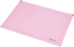 Oblka na zips, s dnom, A4, PP, PANTA PLAST, pastelovo ruov