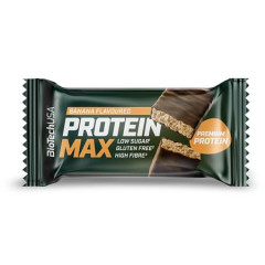 Prote�nov� ty�inka, bezlepkov�, 45 g, BIOTECH USA "Protein Max", ban�nov�