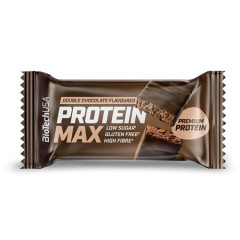 Prote�nov� ty�inka, bezlepkov�, 45 g, BIOTECH USA "Protein Max", dvojit� �okol�da
