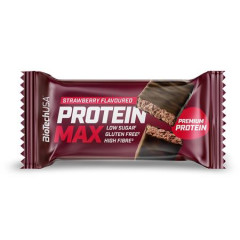 Prote�nov� ty�inka, bezlepkov�, 45 g, BIOTECH USA "Protein Max", jahoda