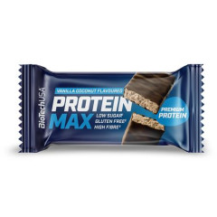 Prote�nov� ty�inka, bezlepkov�, 45 g, BIOTECH USA "Protein Max", kokos-vanilka