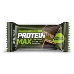 Prote�nov� ty�inka, bezlepkov�, 45 g, BIOTECH USA "Protein Max", pist�cia