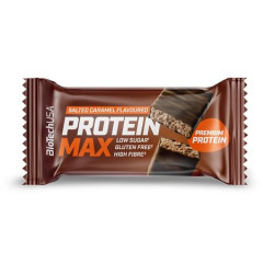Prote�nov� ty�inka, bezlepkov�, 45 g, BIOTECH USA "Protein Max", slan� karamel
