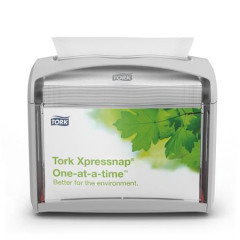 Zsobnk na servtky, 16,9x20,1x14,1 cm, N4 systm, Signature line, TORK "Xpressnap", siv