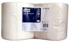 Papierov utierka v koti, priemer: 25 cm, 2-vrstvov, W2 systm, TORK, biela