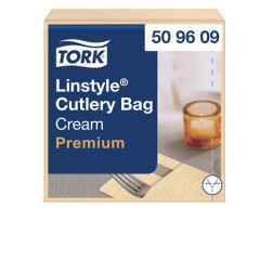 Serv�rovacie serv�tky, priemyselne kompostovate�n�, 1-vrstvov�, 39x39 cm, Premium, TORK "LinStyle", kr�mov�