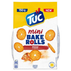 Ope�en� chlebov� kr��ky, 150 g, TUC "Mini Bake Rolls", pizzov�