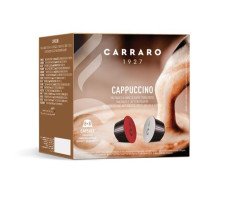 K�vov� kapsule, kompatibiln� s Dolce Gusto� , 8+8 ks, CARRARO "Cappuccino"
