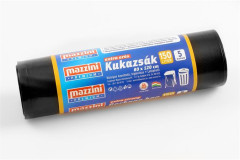 Vrecia na odpadky, extra siln, 150 l, 5 ks, 80x120 cm, 40 , MAZZINI "Premium", ierna