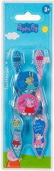 Zubn� kefka, pre deti, m�kk�, 2 ks, s krytkou, 3+, "Peppa Pig"