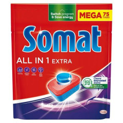 Somat ALL IN 1 EXTRA tablety do umvaky riadu, 75 ks