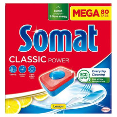Tablety do umvaky riadu, 80 ks, SOMAT Classic, citrn