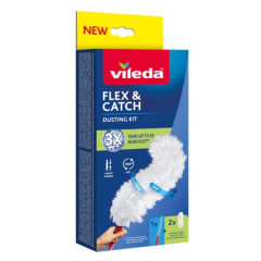 Prachovka s kr�tkou rukov�ou, sada, VILEDA "Flex&Catch"