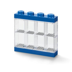 Zberatesk krabica na minifigrky, 8 priehradiek, LEGO, modr