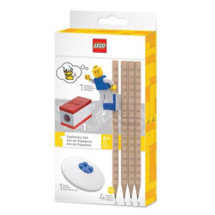 Grafitov ceruzka, sada, so strhadlom a gumou, s mini figrkou, LEGO