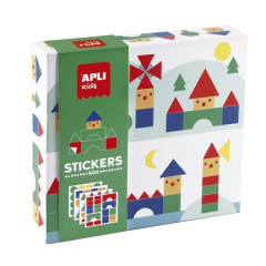N�lepky, geometrick�, sada, APLI Kids "Geometric", dediny