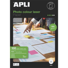Fotopapier, do laserovch tlaiarn, A4, 160 g, leskl, obojstrann, APLI "Premium Laser"