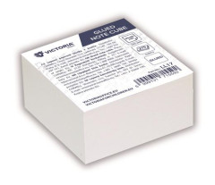 Kancel�rsky blok, 85x85x40 mm, lepen�, VICTORIA OFFICE