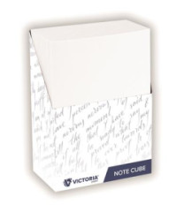 Kancel�rsky blok s d�vkova�om, 75x40x105 mm, VICTORIA OFFICE