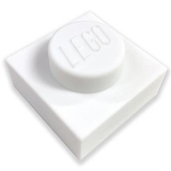 Non svetlo, LEGO "Iconic 1x1 plate", biele