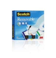Lepiaca p�ska, 19 mm x 33 m, odstr�nite�n�, 3M SCOTCH "Removable 811"