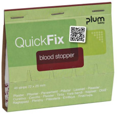 N�plaste na zastavenie krv�cania, n�hradn� n�p�, "Quick Fix", 45 ks, PLUM