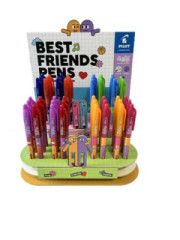 Roller, displej, 0,35 mm, odstr�nite�n� p�smo, s vrchn�kom, PILOT "Frixion Ball Friends", mix