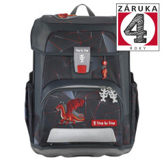 �kolsk� aktovka CLOUD pre prv��ikov - 5-dielny set, Step by Step Dragon Drako, certifik�t AGR