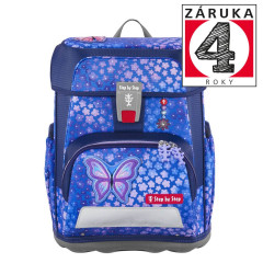 �kolsk� aktovka CLOUD pre prv��ikov - 5-dielny set, Step by Step Butterfly Maja, certifik�t AGR