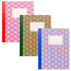 Pozn�mkov� zo�it, B5, linajkov�, 70 listov, PUKKA PAD "Bloom Composition", mix