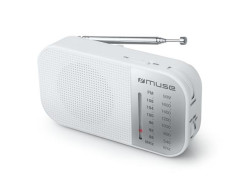 Rdio, prenosn, MUSE "M-025RW", biele