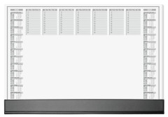 Podloka na stl, 595x410 mm, dvojron a tdenn kalendrium, SIGEL "Office"