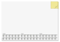 Podloka na stl, 595x410 mm, trojron a tdenn kalendrium, s poznmkovm blokom, SIGEL "Memo"