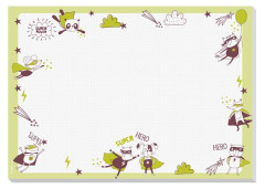 Podlo�ka na st�l , A3, detsk�, SIGEL "Mal� hrdinovia"