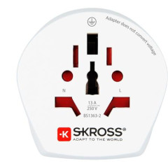 Adaptr pre cestovateov do Austrlie, ny a Eurpy, s uzemnenm, SKROSS