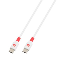 Nabjac kbel USB-C/USB-C, 2 m, SKROSS, biely