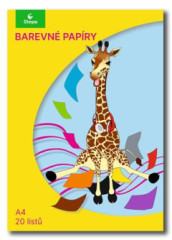 Farebn papier,  A4, 80 g, 2x10 listov  STEPA, mix farieb