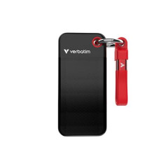 SSD (extern pam), 1TB, USB 3.2 Gen2, VERBATIM "Pocket SSD", ierna/erven