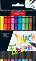 Fixky v rvare tetca, sada, FABER-CASTELL "Black Edition" 10 rznych farieb