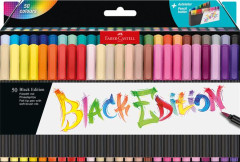 Fixky tetcov, v stojaneku, FABER-CASTELL "Black Edition", 50 rznych farieb