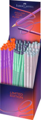 Grafitov� ceruzka, displej, B, trojhrann�, FABER-CASTELL "Grip 2001 Flow", mix farieb