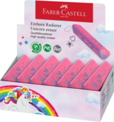Guma, displej, trojhrann, FABER-CASTELL, jednoroec