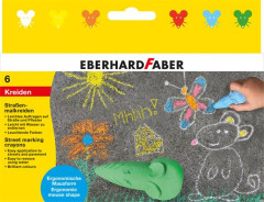 Krieda na asfalt, tvar my�ky, EBERHARD FABER, 6 r�znych farieb