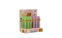 Gu���kov� pero, displej, 0,8 mm, stl��ac� mechanizmus, mix, ICO "Capybara", modr�