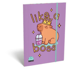 Doska s gumi�kou, kart�n, A4, LIZZYSULI, Lollipop Capibara