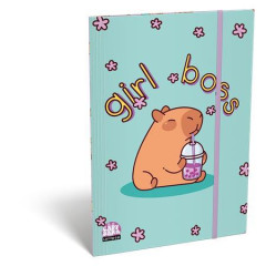 Doska s gumi�kou, kart�n, A5, LIZZYSULI, Lollipop Capibara